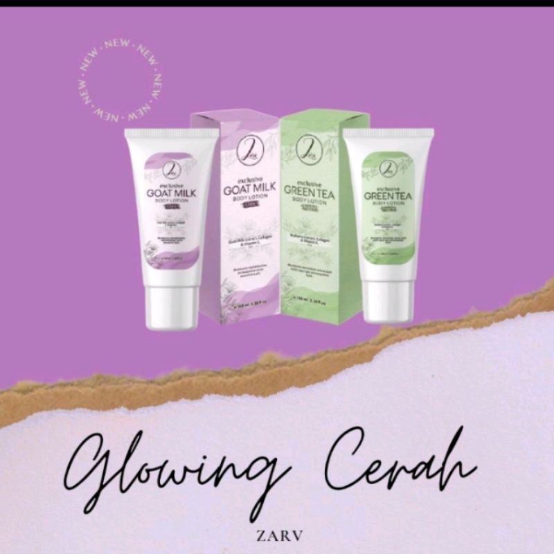 Body Lotion Exlusive Greentea By Zarv Skincare