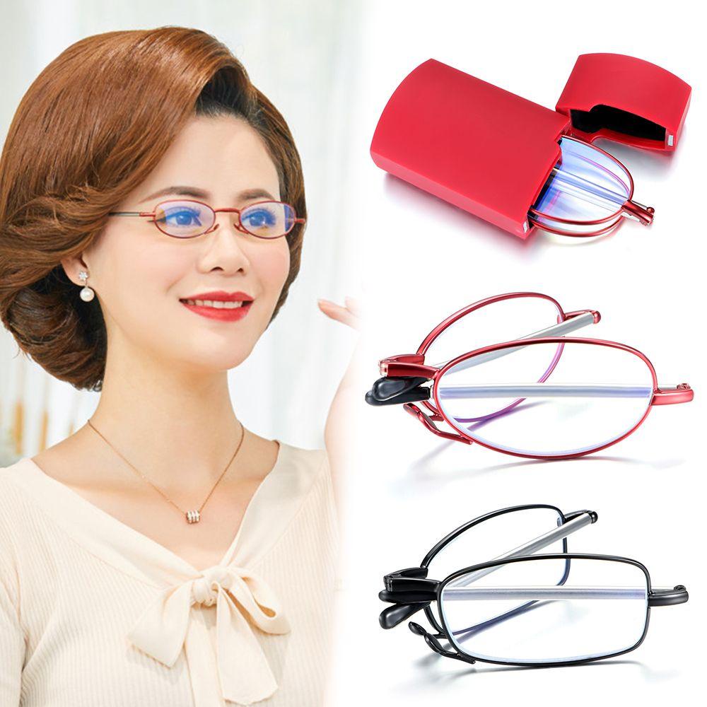 Populer Kacamata Baca Lipat Pria &amp; Wanita Dengan Case Readers Glasses Kacamata Komputer