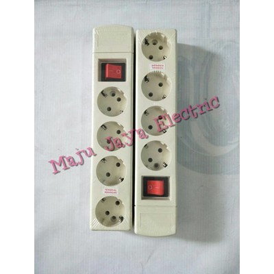 StopKontak Stop Kontak Tembok Uticon 4 Empat Lubang + Saklar Switch