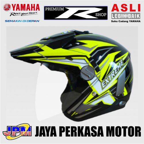 Helm extreme half face I helm yamaha half face