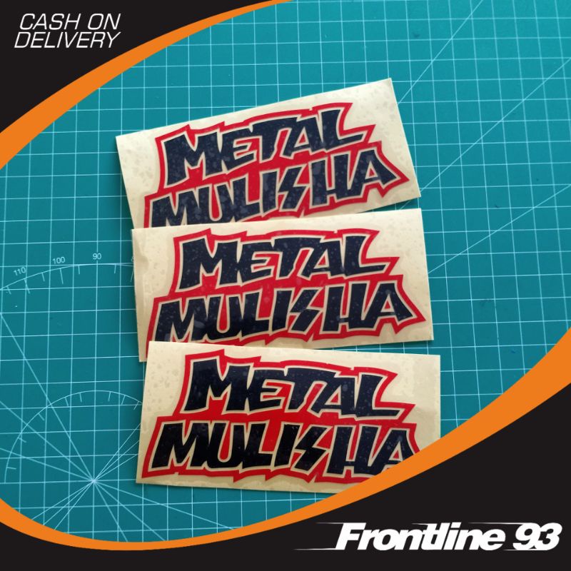 Sticker Cutting METAL MULISHA - stiker Metal Mulisha - stiker racing - stiker motor mobil helm dll