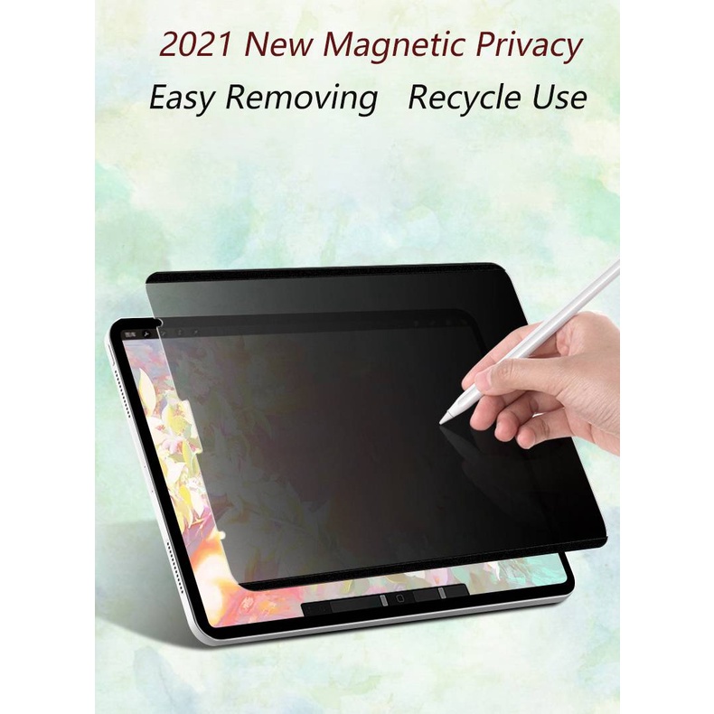 2021 Film Pelindung Layar Magnetik Untuk Ipad Pro 11 12.9 2020 2021 Pro 10.5 Air 3 Air 4 10.9 Inch