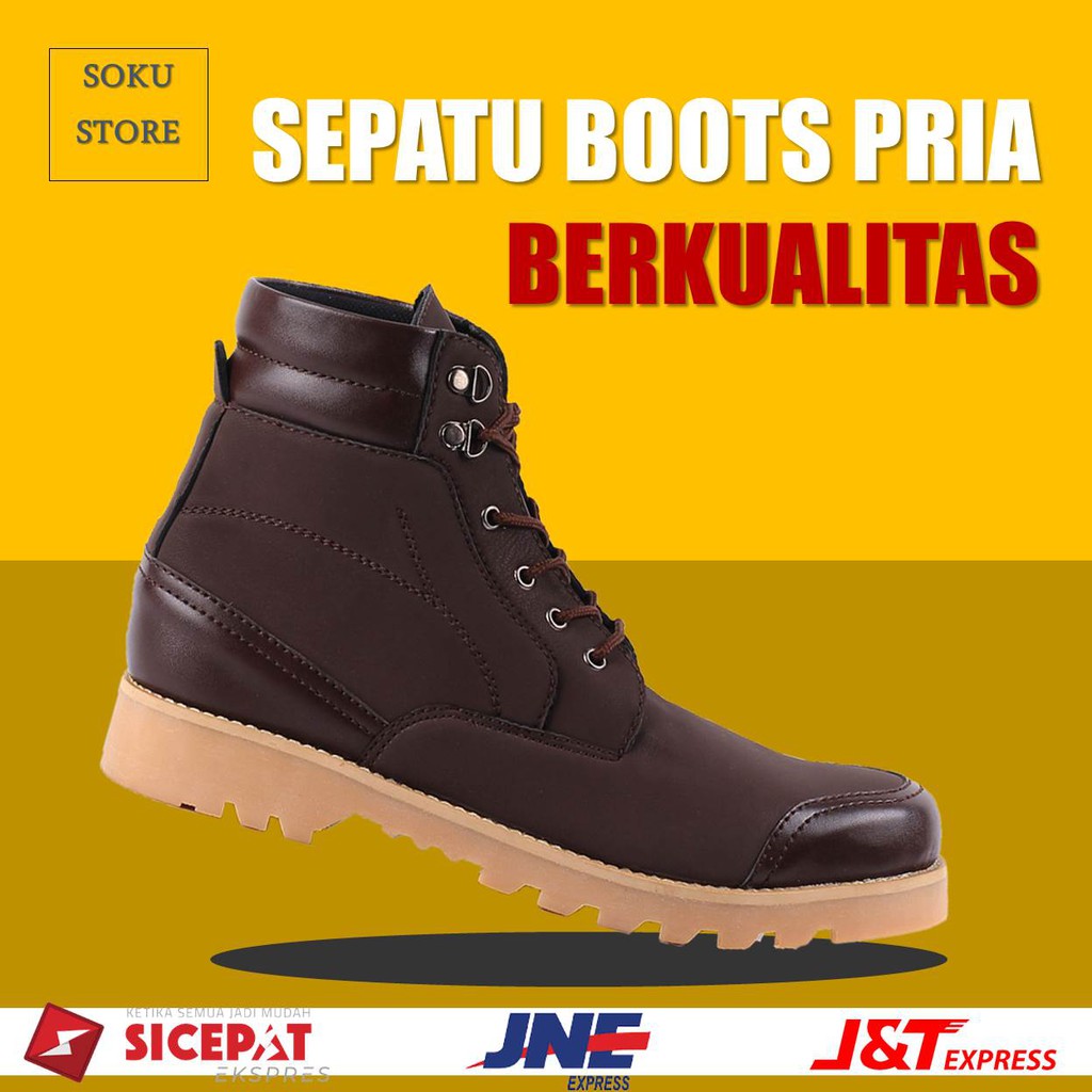 SEPATU SPATU JALAN BOOTS COWOK PRIA PERIA COWO LAKI LAKI TERBARU 2021 DEWASA REMAJA KEREN ORIGINAL