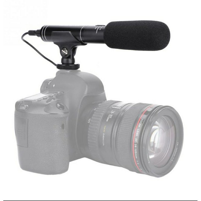 3R Microphone Condensor For kamera DSLR podcast Vlog Mic Recording