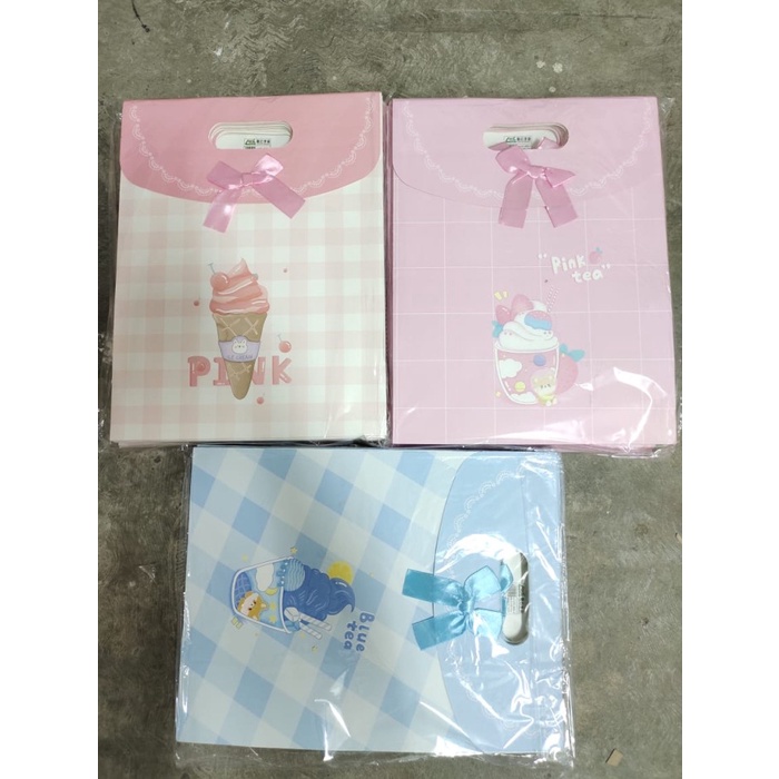 

Paper bag pita tenteng motif ice cream ukuran XL