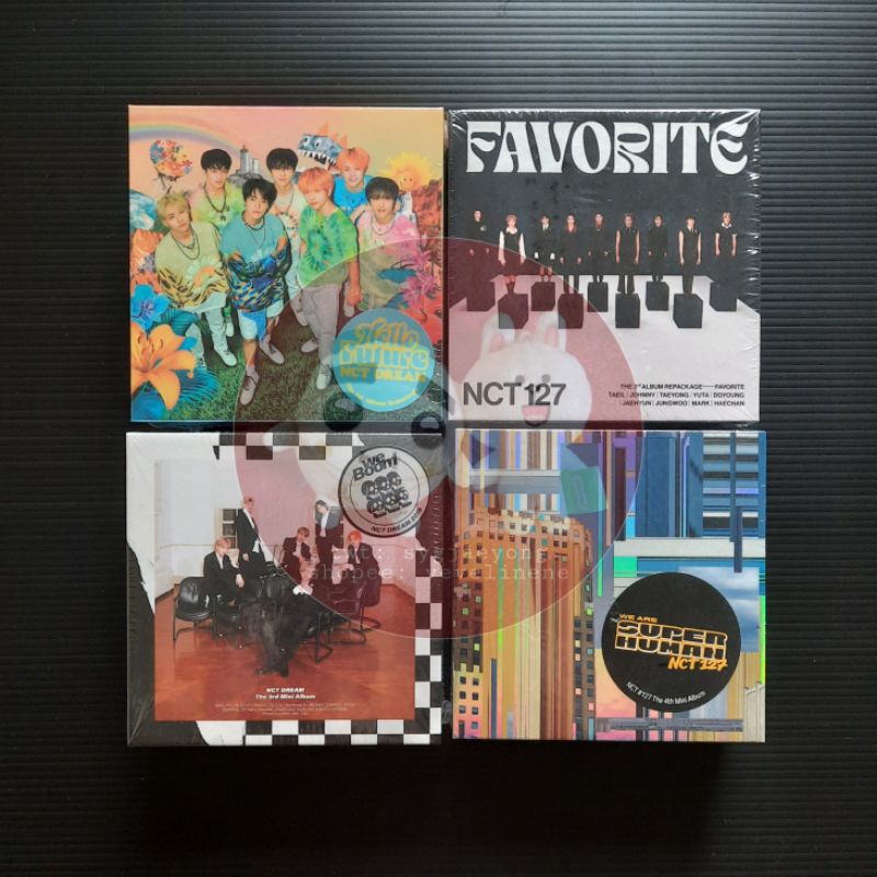 NCT 127 & NCT DREAM KIHNO KIT ALBUM SEALED (SUPERHUMAN, WE BOOM, HELLO FUTURE, FAVORITE)