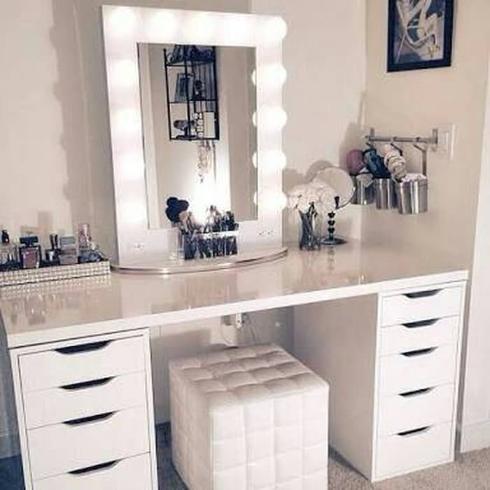 Meja Rias Minimalis Lampu Artis Shopee Indonesia Meja Rias Minimalis Lampu Artis Shopee Indonesia
