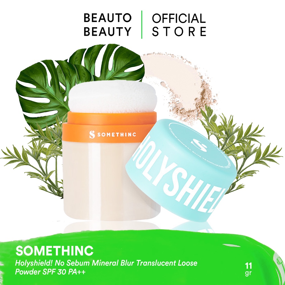 SOMETHINC Holyshield No Sebum Mineral Blur Translucent Loose Powder SPF 30 PA++ / Indonesia Sun Care