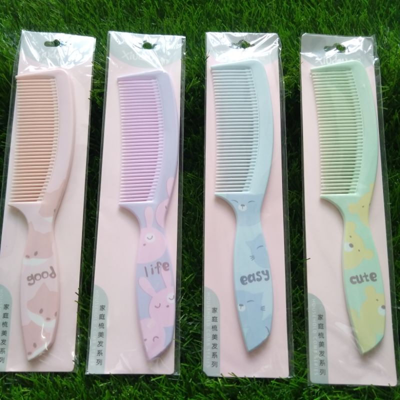 sisir rambut wanita sisir karakter motip rapat