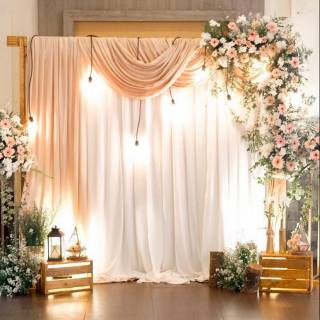 Paket backdrop background  photobooth lamaran  nikahan 