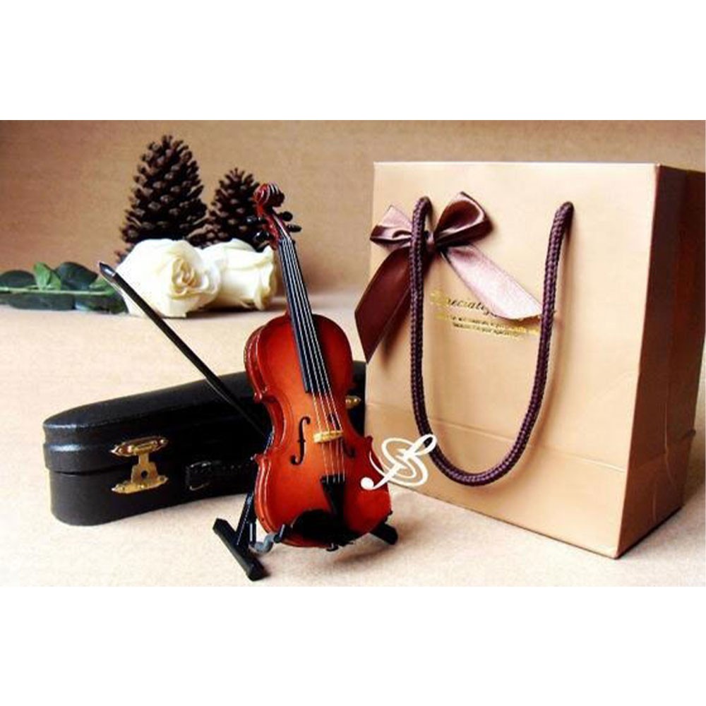 Miniatur Pajangan Biola Violin Instrument Decoration 10cm / Kado Unik / Kado / Gift