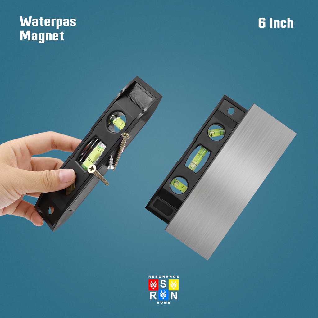 Waterpas Magnet 6 Inch | Waterpass Mini 6 Inci | Alat Ukur Tukang Bangunan