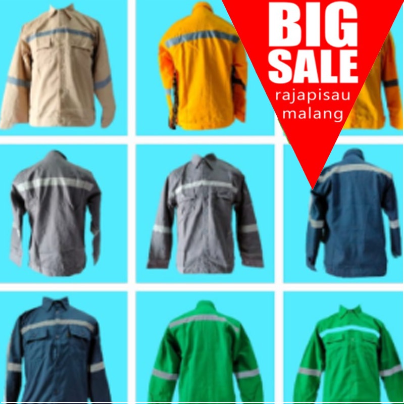 KEMEJA SAVETY KATELPAK WERPAK KEMEJA SERAGAM SAFETY KERJA TEHNIK LAPANGAN BAJU SAFETY LENGAN PANJANG BAJU SAFETY K3 BAJU SAFETY PROYEK BAJU SAFETY TAMBANG BAJU SAFETY KEREN BAJU SAFETY WELDER BAJU SAFETY MEKANIK