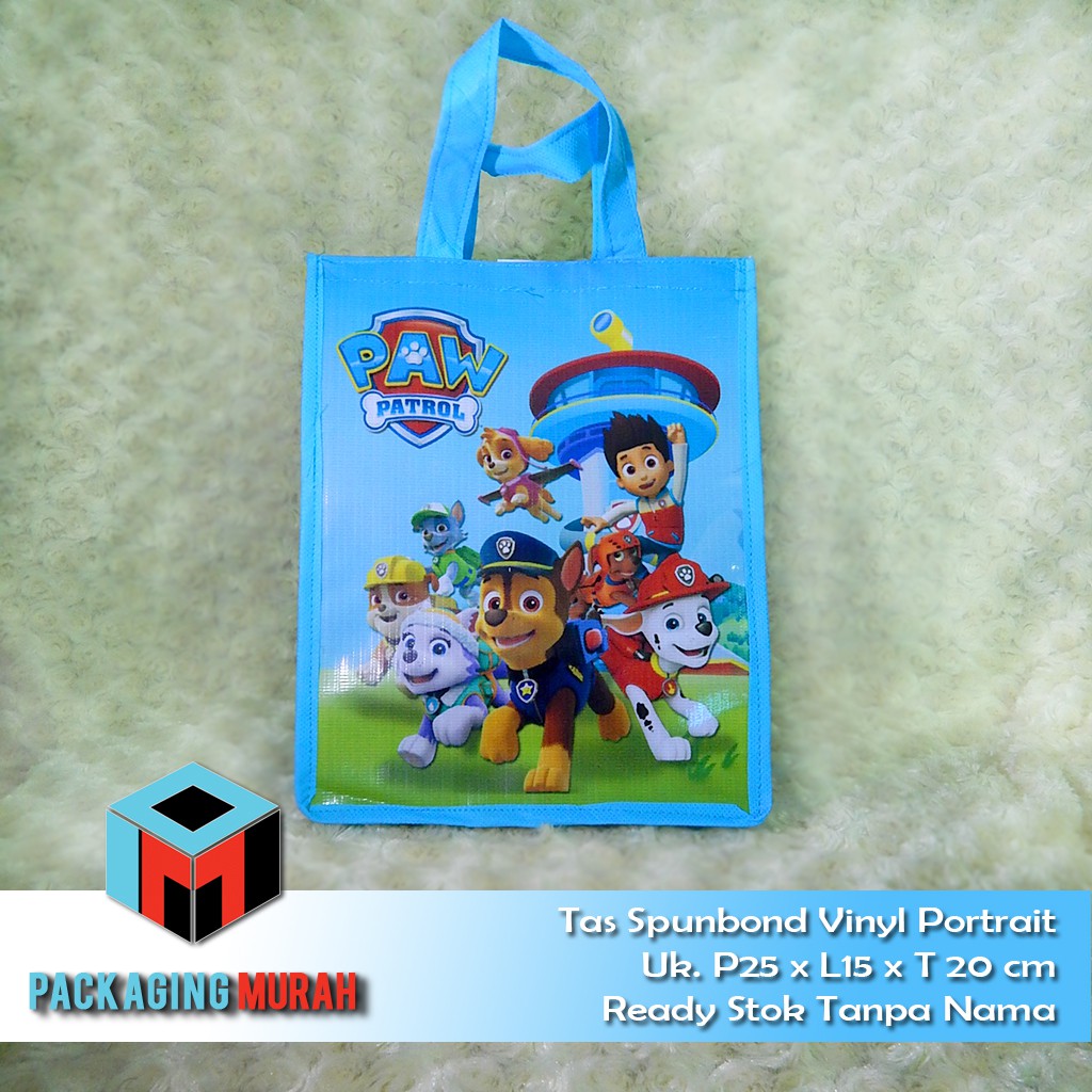 

Tas souvenir ultah uk. 20x15x25 / goodie bag ulang tahun / tas spunbond Ready Stock