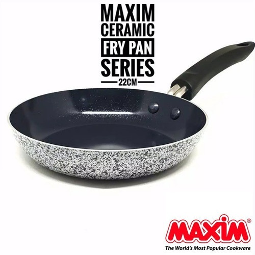 Maxim Neostone  22 Cm Frypan Marble Ceramic Penggorengan Anti Lengket 22 Cm Fry Pan Anti Lengket Penggorengan