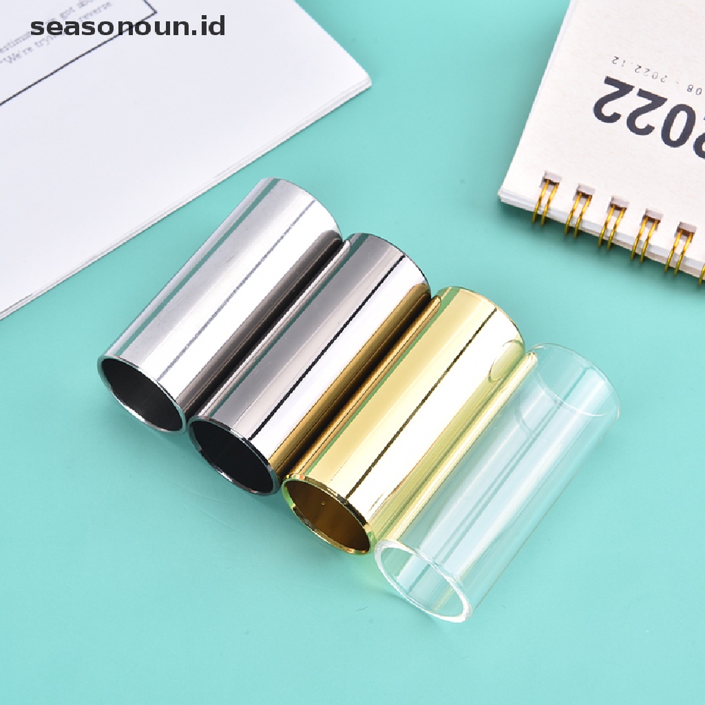 【seasonoun】 60MM High Guitar Slide Bar Stainless Steel Metal/Glass Finger Slides for Guitar .