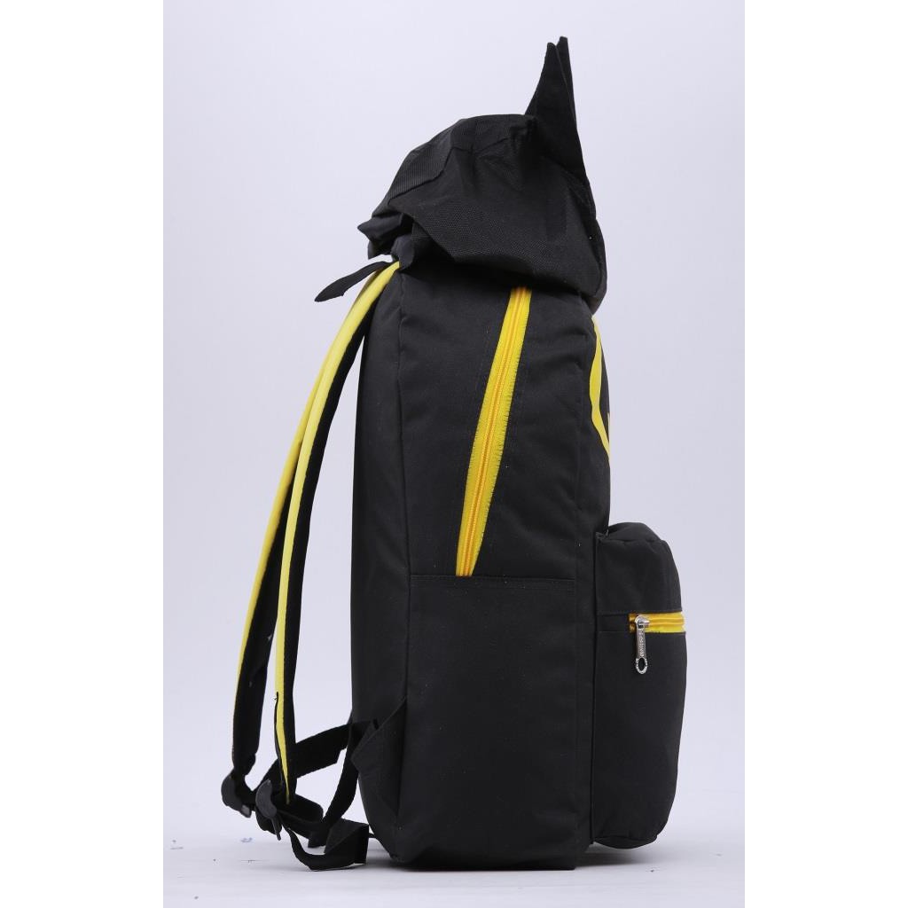 tas batman anak sekolah tk sd smp - tas ransel anak laki laki GF9 tas hoodie kupluk anak cowo lucu
