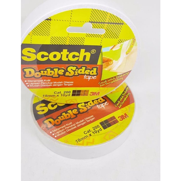 

✫ 3M Scotch Double Tape/ Double Sided Tape 18mm x 10 Yd ✼