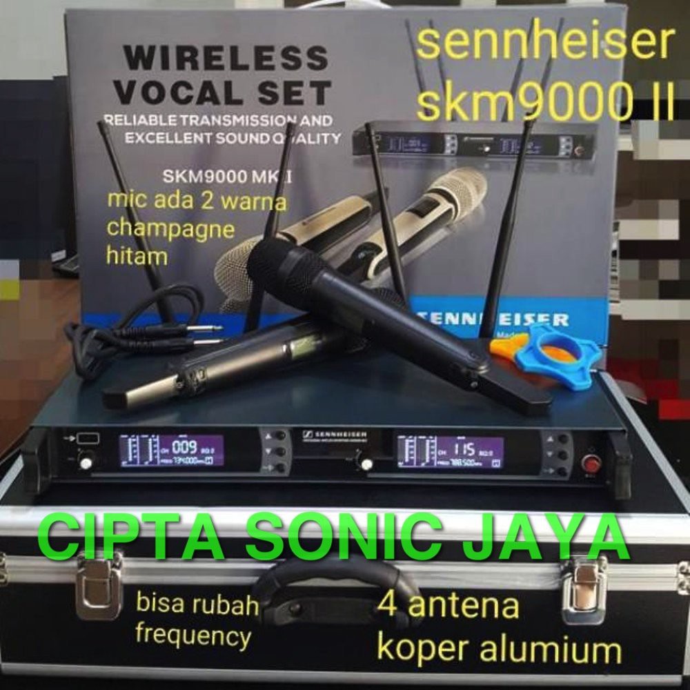 MIKROFON Mic Wireless Sennheiser Skm 9000 MKII - 4 Antena Free Koper GROSIR