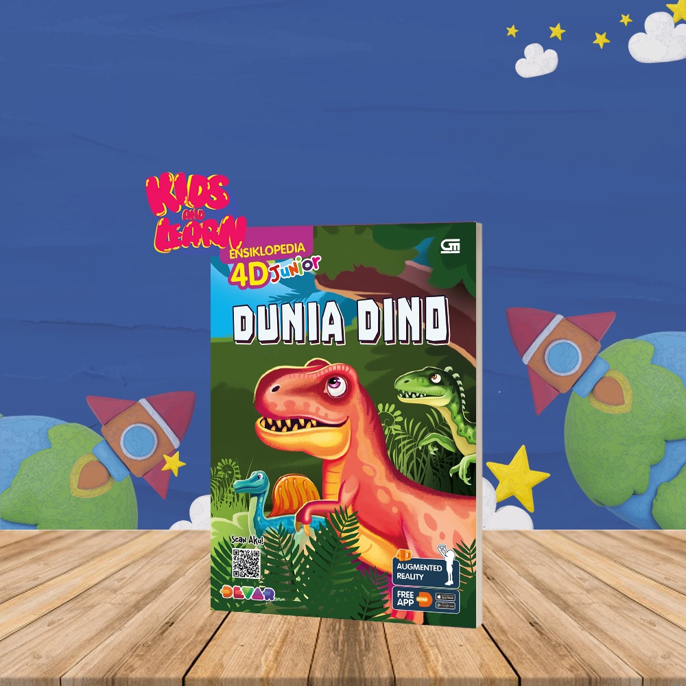 Buku Aktivitas Anak Tk Paud Belajar Pintar Mengenal Ensiklopedia 4D Junior: Dunia Dino Anak Tk Paud
