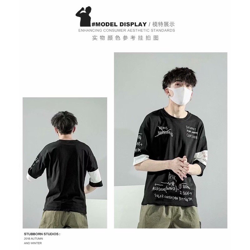 KAOS DISTRO IMPORT PRIA ASIA EROPA KOREA JEPANG AMERIKA HARAJUKU M-3XL JY1