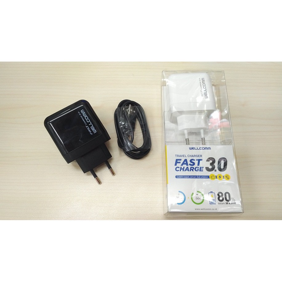 35 Menit Travel Charger Usb Fast Charge 3 0 Wellcomm Fast Charging Shopee Indonesia
