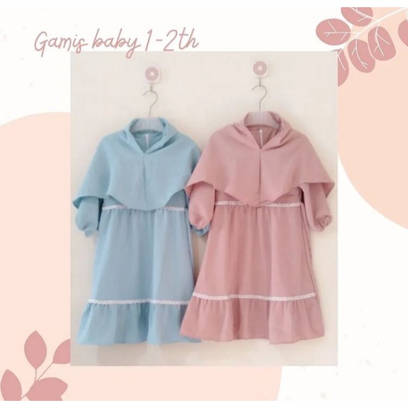 GAMIS BABY | GAMIS BAYI 2th-3th | BAJU ANAK PEKANBARU | BAJU ANAK PKU | GAMIS KATUN KOMBINASI | GAMI