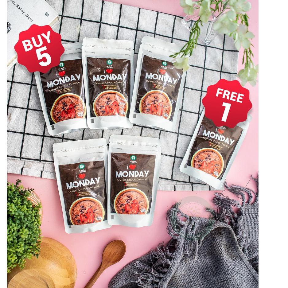 

Trendϟ PROMO BUY 5 GET FREE 1 - I HEART MONDAY DOUBLE CHOCO OATMEAL 45GR