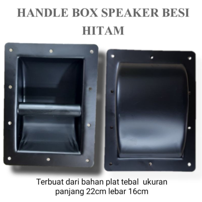 HANDLE BOX SPEAKER HITAM BESI