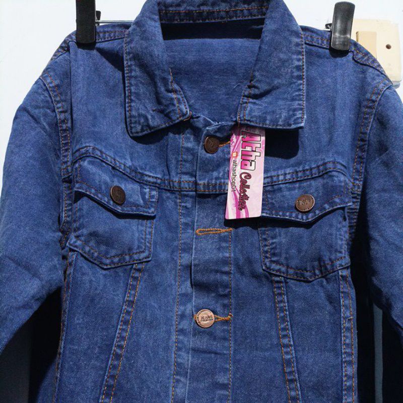 JAKET JEANS ANAK UNISEX 12-15th