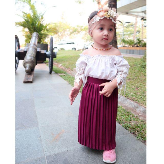 Rok Plisket Anak Premium Usia 2-5 Tahun