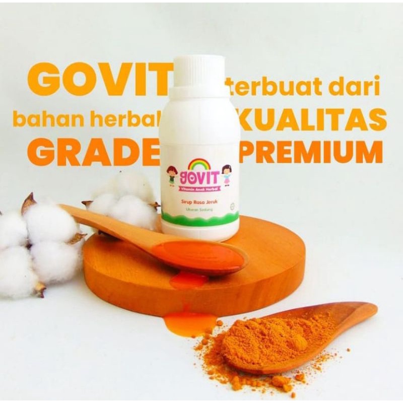 GO-JEK - GOVIT VITAMIN ANAK HERBAL ALAMI. PENAMBAH NAFSU MAKAN ANAK. 150ml