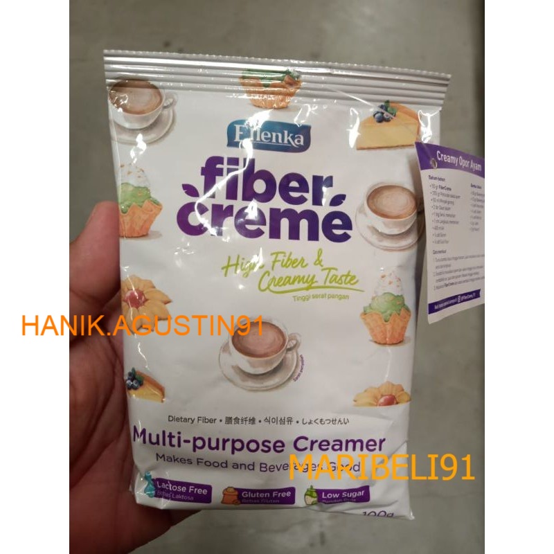 

Fiber Creme Ellenka 100 gr- krimer makanan dan minuman pengganti santan dan creamer maribeli91