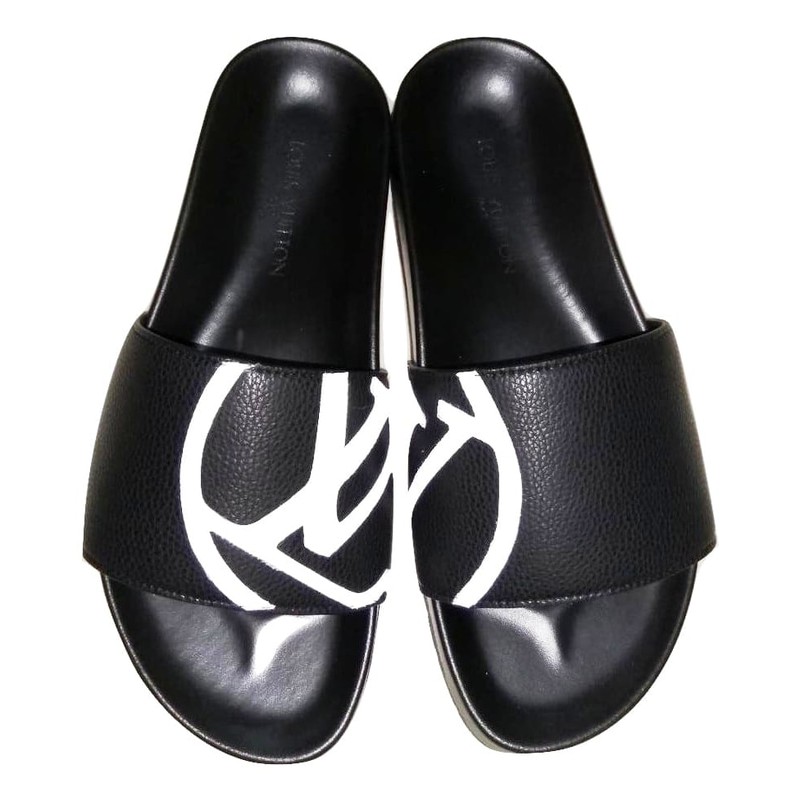 Jual Sandal Karet Pria Import Lv (Mirror) Murah