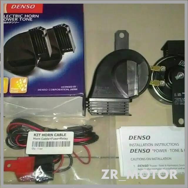 ZR Klakson HORN DENSO keong waterproof + RILEY motor NMAX AEROX PCX XMAX