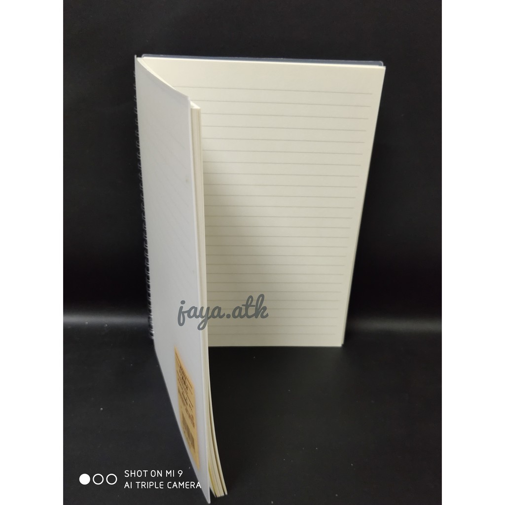 NOTEBOOK BUKU RING SPIRAL B5 GARIS RULED 80 LBR COVER TRANSPARAN BUJO JURNAL