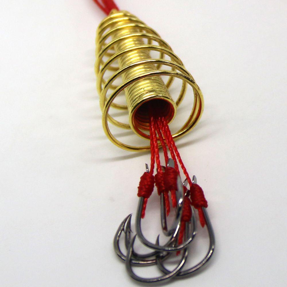 Lanfy Fishinghooks Tajam Aksesoris Memancing Kait Meledak Baja Karbon Tinggi Anti Berliku Umpan Perangkap Feeder Springs Fishing Bait Hooks