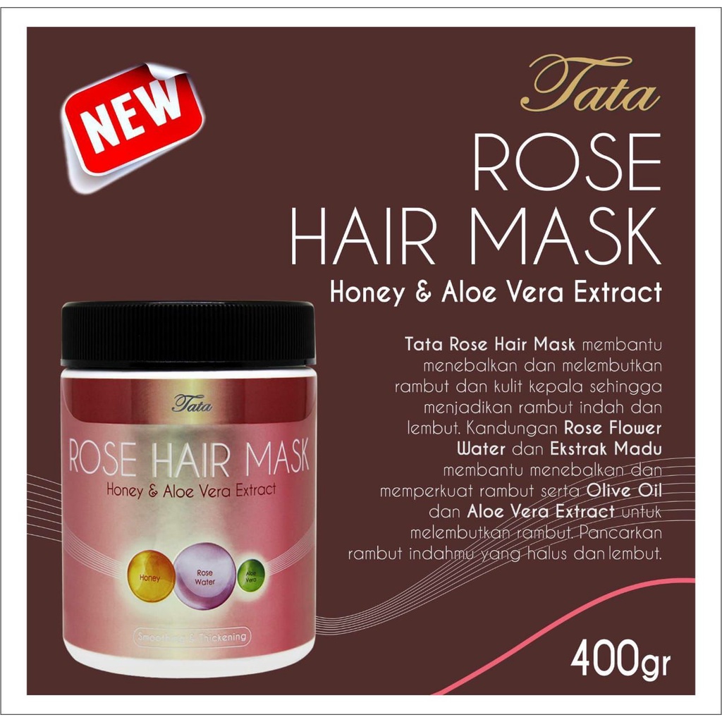 Tata Hair Mask Hair Spa Keratin Masker Rambut 400gr MILK HAIR MASK &amp; ROSE HAIR MASK