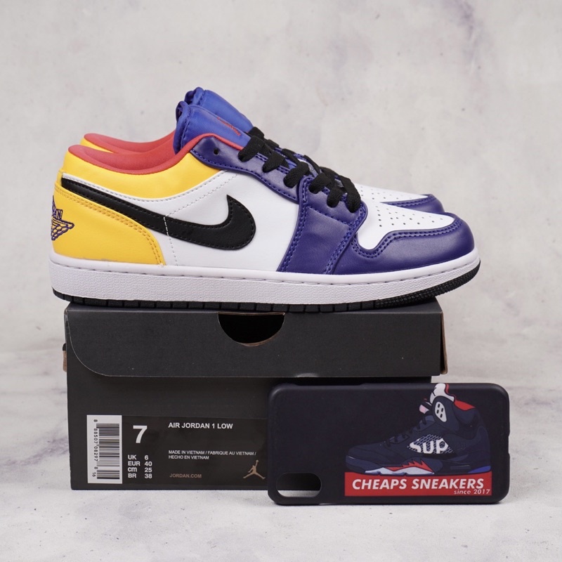 Nike Air Jordan 1 Low Deep Royal Blue Yellow