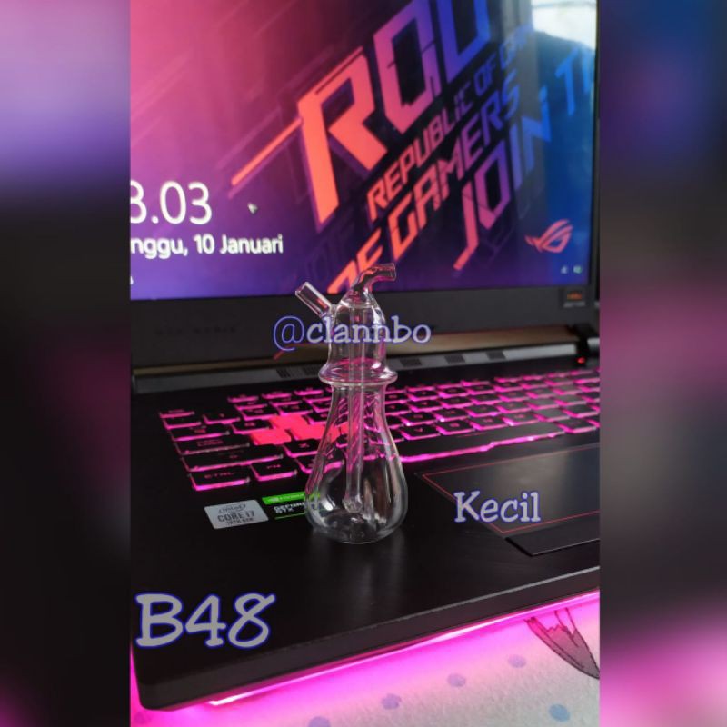 Ready!! Full Set Tabung Kaca Tipe B048 Toko Accesories Bong