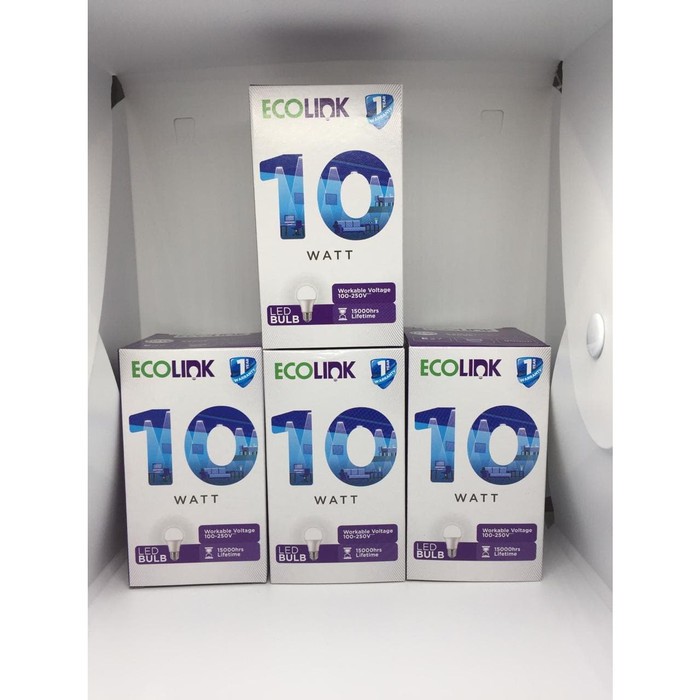 Ecolink LED Bulb 10 W Lampu LED E27 Ecolink Bohlam Bulb 10 Watt Bulb Ecolink 10Watt 3000K dan 6000K