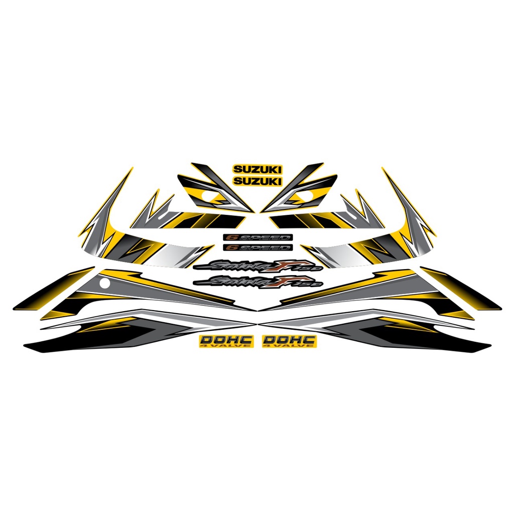 STRIPING STIKER STANDART SATRIA FU OLD BARONG