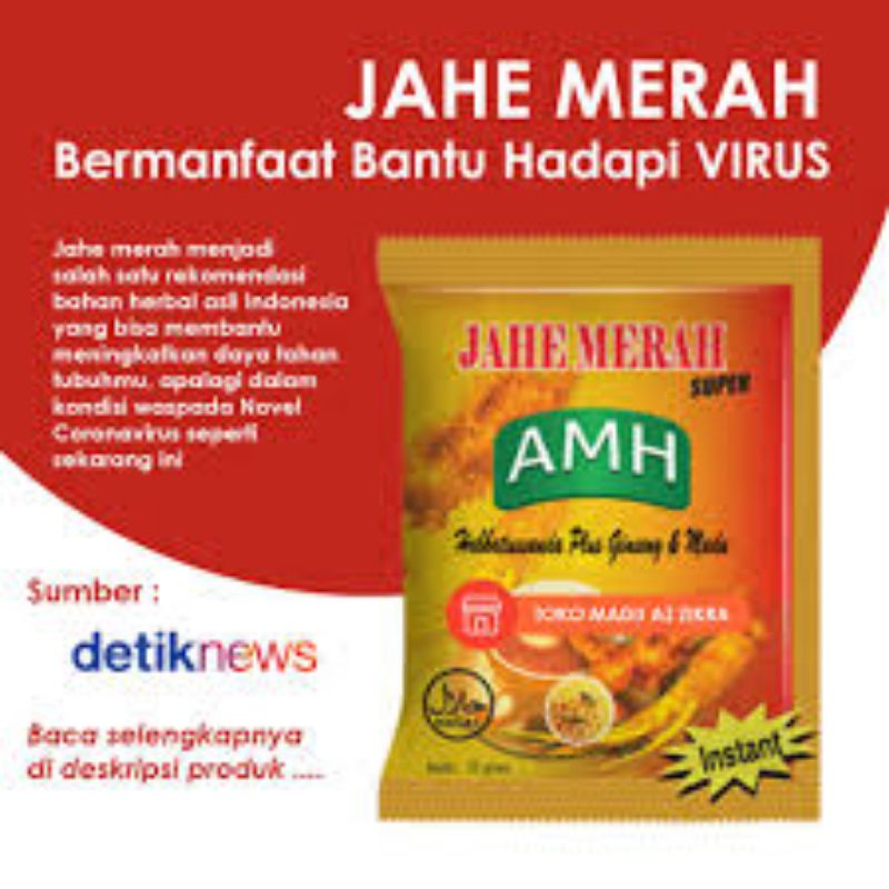 

[isi 12] Jahe Merah AMH renteng laris banget