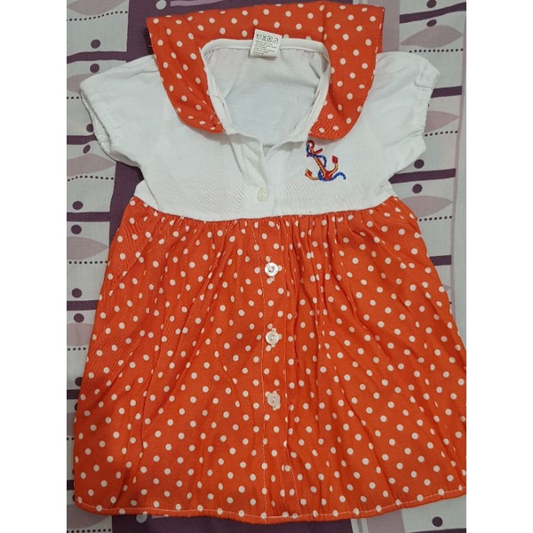 Preloved baju bayi/dress hipo baby uk S, 6-12m