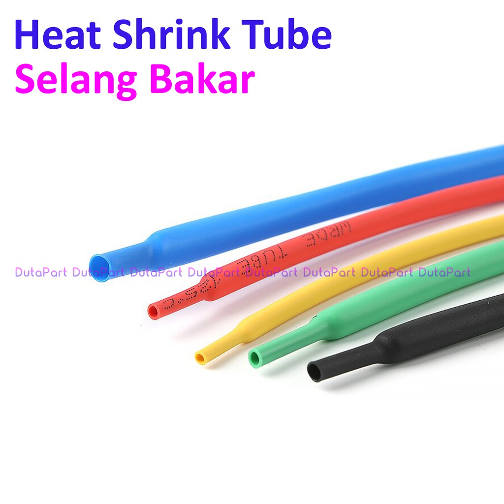 Heat Shrink Tube Selang Selongsong Bakar Ciut Heatshrink Ukuran 12mm - 30mm HARGA Per METER