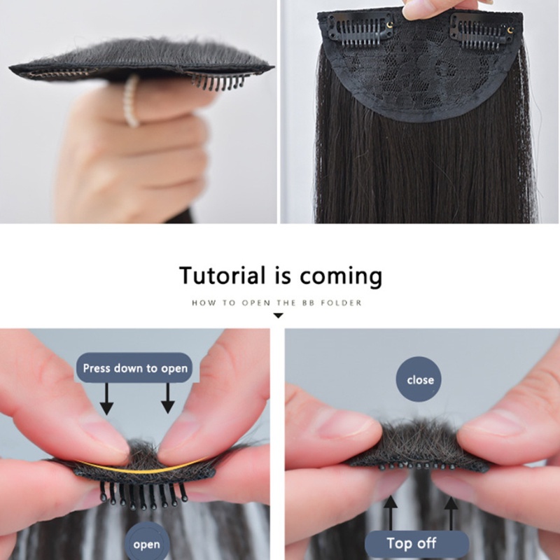 Wig Rambut Ekstensi Model Panjang Keriting Gelombang 3 Warna Untuk Wanita
