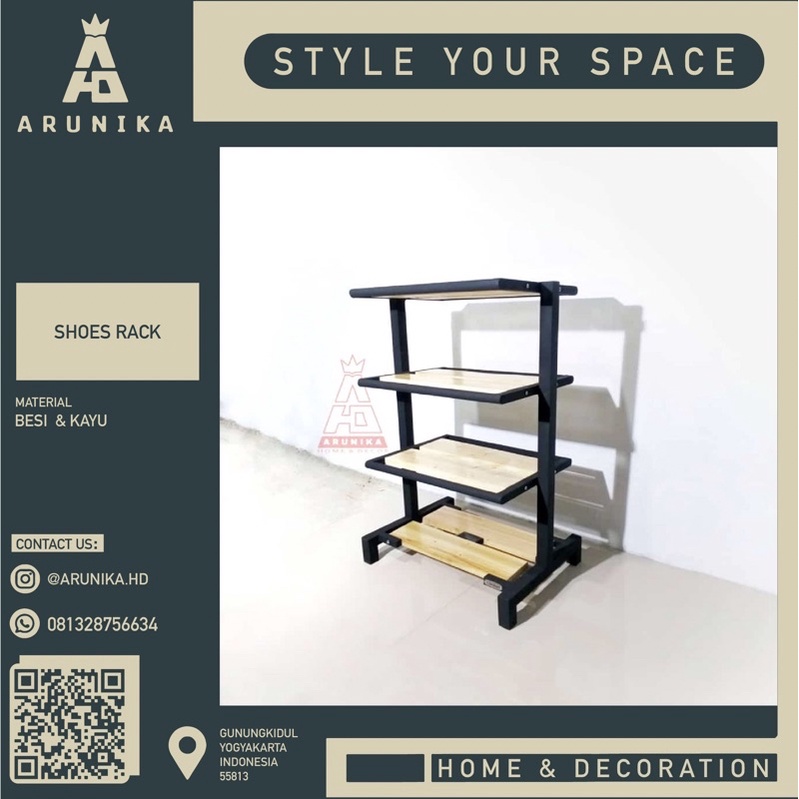 rak sepatu industrial