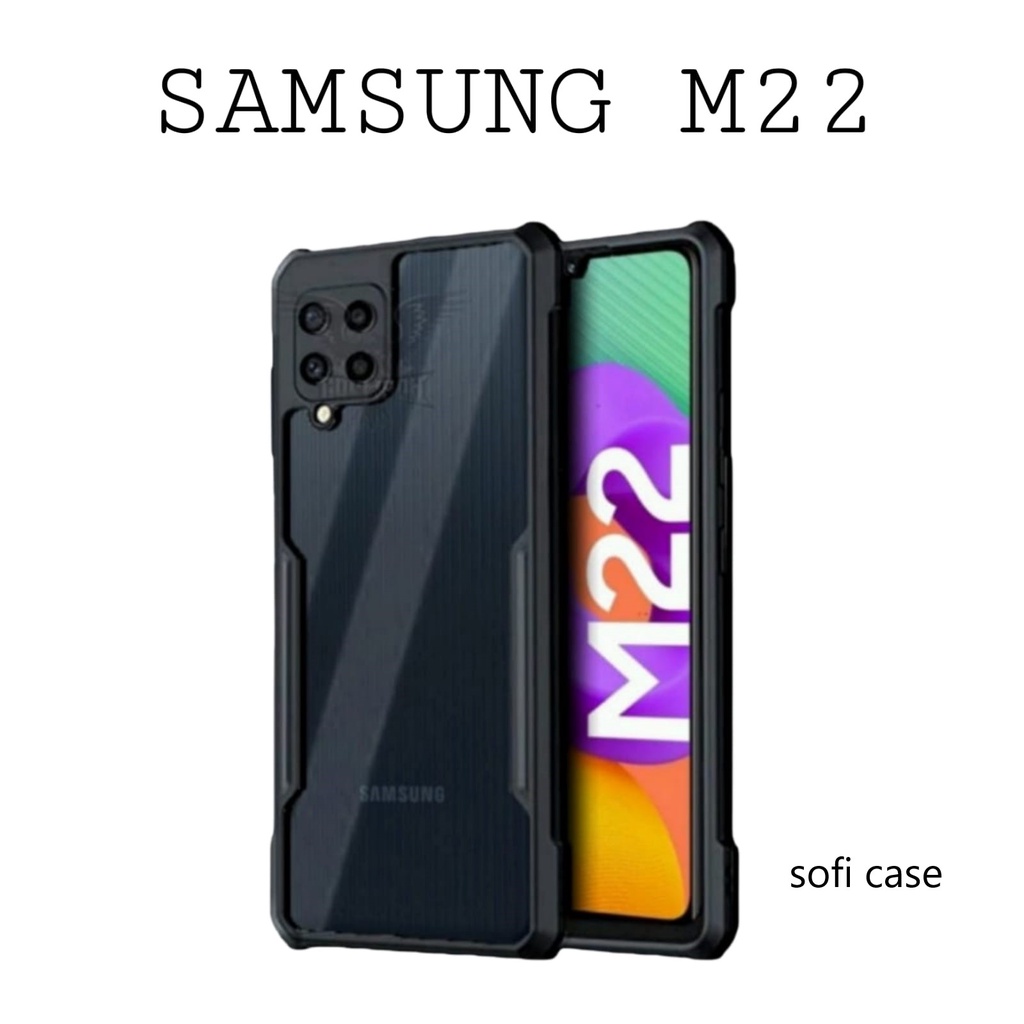 PROMO CASE SAMSUNG M22 SOFTCASE SHOCKPROOF TRANSPARAN PROTECT CAMERA