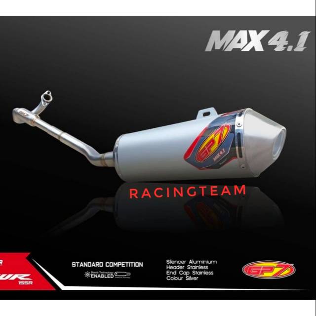 Knalpot GP7 WR155 wr 155 tipe MAX 4.1 model baru original produk
