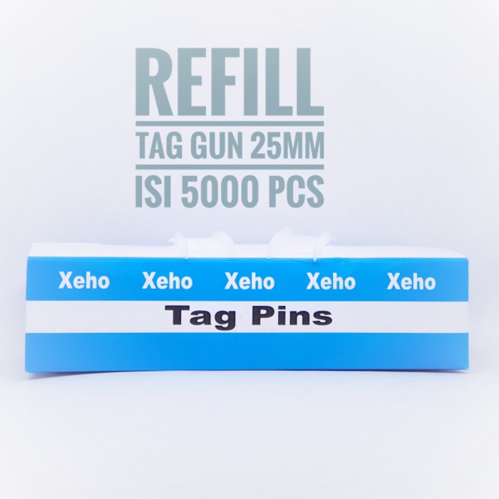 TAG PIN ARROW TOP PIN 25MM ISI REFILL TAG GUN XEHO 1 BOX ISI 5000PCS Pasarbb